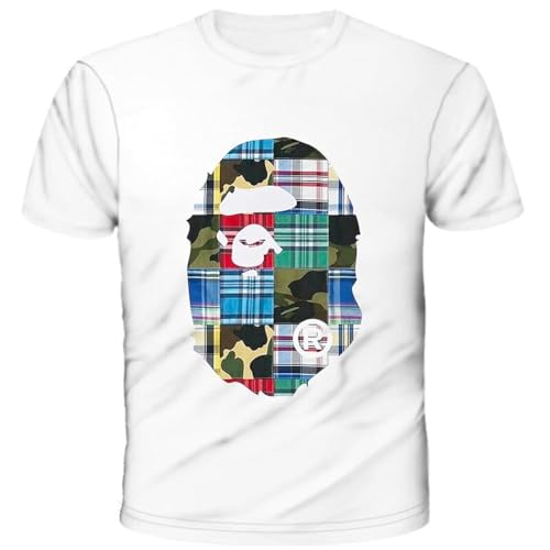 Fashion Camo Shark Shirt Big Mouth Track Shirt Summer Beach T-Shirt for Men Women