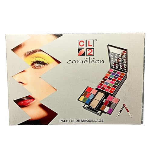 Image of Cameleon Makeup Kit for Women - All-in-One Multi-Palette Set with Eyeshadows, Blush, Compact, Lip Colors - Ideal for All Skin Tones (G2331)