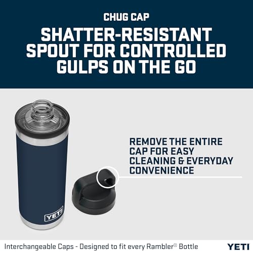 Image of YETI Rambler Bottle Chug, Vacuum Insulated Stainless Steel Bottle with Chug Cap, Wetlands Camo, 18 oz (532 ml)