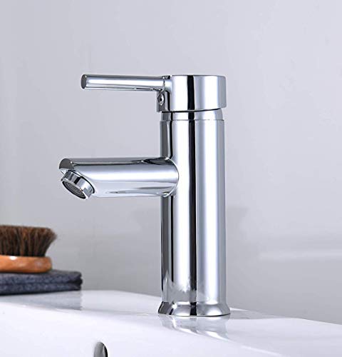 Preisvergleich Produktbild Solepearl Waschbecken Armatur Bad WasserhahnWaschtischmischer für BadezimmerChrom Einhebel Mischbatterie Wasctischarmatur Badezimmer
