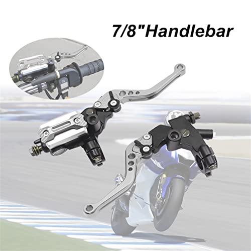EEASSA Guidão de freio de embreagem da motocicleta universal 5 cores diâmetro 22 mm guidão alavanca