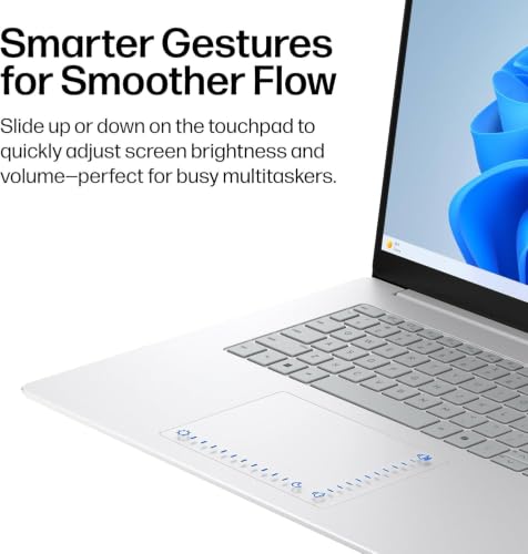 Image of HP OmniBook 3 Laptop, 17.3 inch FHD Touchscreen, 32GB RAM, 2TB SSD | Backlit, Numeric Keypad, AMD Ryzen 5 130 (up to 4.55 GHz max Boost Clock, 6 cores), Windows 11