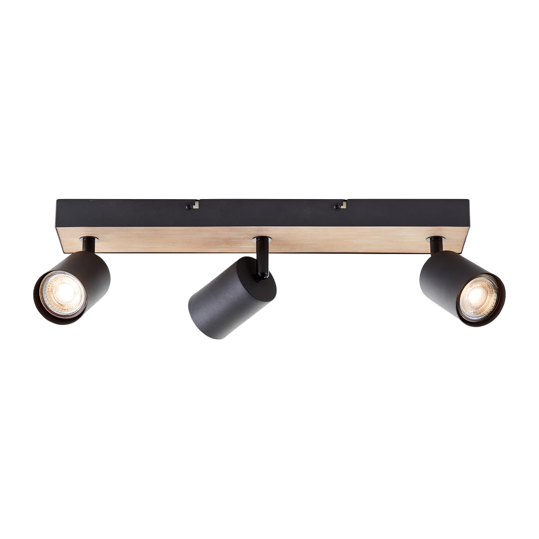 Brilliant Jello Wood Deckenstrahler 3-flammig, dimmbar, GU10