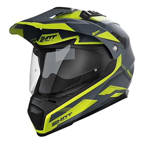 SHOT Casque Cross Ranger Evolution Noir Jaune Taille Noir mat, Taille L