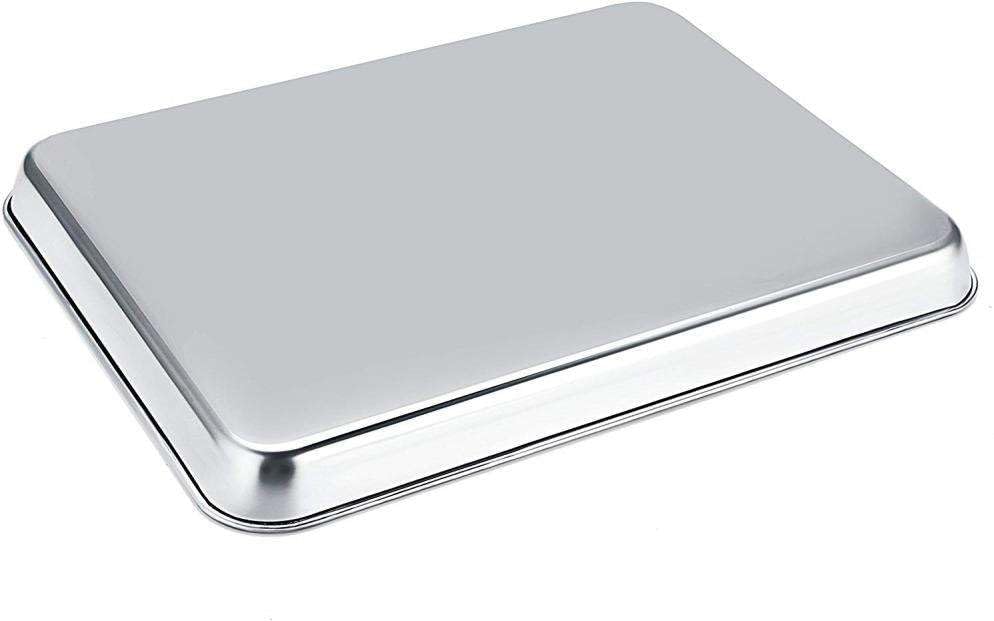LKOP Pan Baking Sheet Stainless Steel Cookie Sheet 10 X 8 X 1 Inch Bakeware sets Baking pans set Cookie sheets for baking Sheet pan Baking tray Baking accessories Cookie sheet set