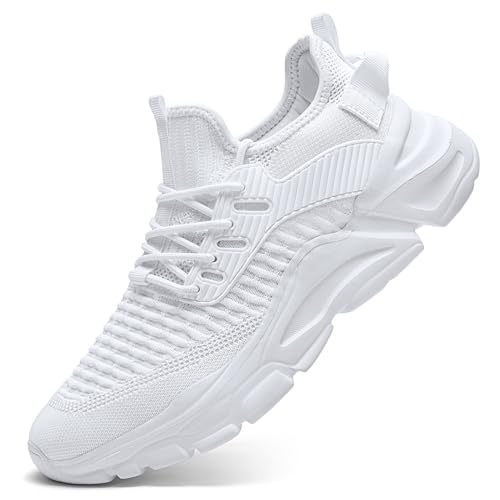 Image of Men's Slip on Walking Shoes Tennis Running Sneakers Lightweight Breathable Casual Soft Sole Comfort Work Gym Trainers