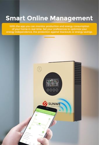 Image of Hybrid Solar Inverter 5KW 24V | Single Phase | Transformerless | On-Grid Off-Grid | Batteryless | Grid Export | WiFi | Supports Lithium & Lead-Acid | 2 Years Warranty