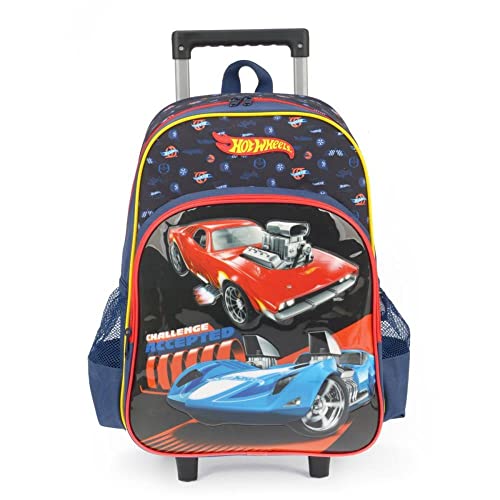 Mochila Infantil Com Rodinha Hot Wheels Gd Az - 95621