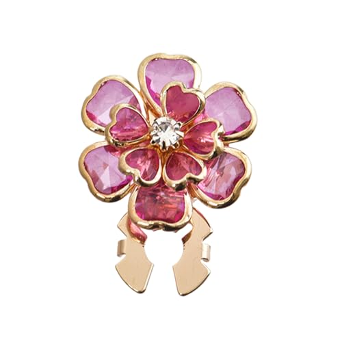 Rhinestone Cuff Button Jewelry - Sparkling Alloy Decorative Fasteners, Floral Clothing Accents, Stylish Apparel Detail | Formal 