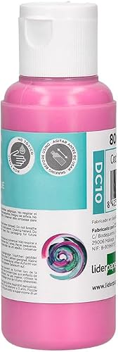 Liderpapel Peinture acrylique Pot de 80 ml Rose