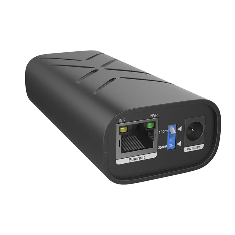Extenseurs industriels PoE Gigabit 3 ports commutateurs boîtier métal
