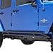 EAG Rock Sliders Fit for 07-18 Jeep Wrangler JK 4 Door Rocker Guard Body Armor