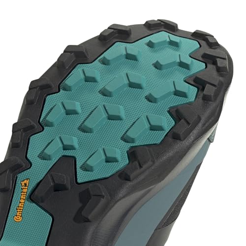 Adidas Uomo Terrex Skychaser AX5 Gore-Tex Hiking Shoes, Core Black/Carbon/Pure Teal, 42 2/3 Eu - 6