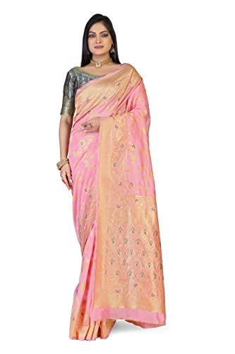 Image of Glory Sarees Women's Banarasi Silk Saree With Blouse Piece (Kara164 Parent)