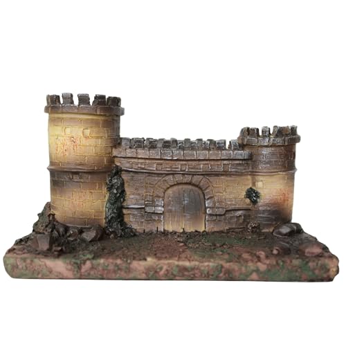 BEST&FREE Castelo de Herodes para presépio de Natal 15 x 7,8 x 8 cm. Figuras de Belen - Figuras de resina para o Belen - Nascimento de Natal