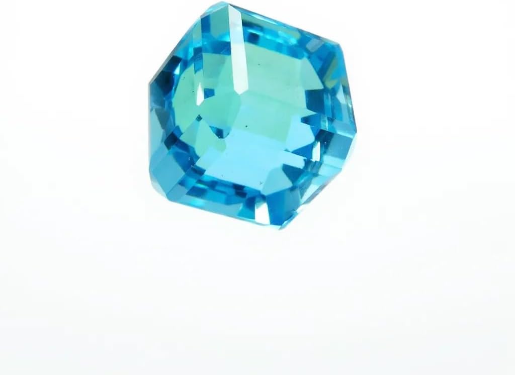 52.50 Ct Lab-Created Blue Sapphire Cube Cut CERTIFIED Gemstone Best For Gifting