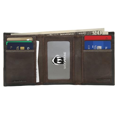Portefeuille à triple pli Wolverine I-90 DuraShocks accessoire noir et marron - 3