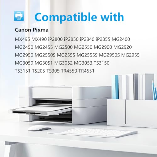 BunToner PG-545 546 XL Kompatibel für Canon druckerpatronen 545 546 XL Multipack Kompatibel mit Canon pixma mx495 tr4550 tr4551 ts3150… – Ansicht 2