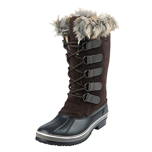 Northside Women's Kathmandu Snow Boot, Chocolate, 10 Medium US