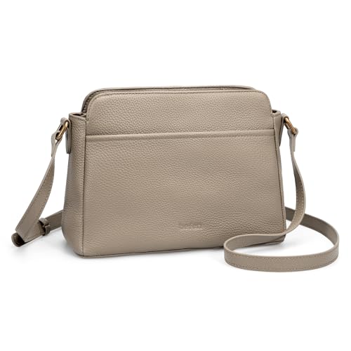 Image of befen Anti-theft Crossbody Bag for Women Genuine Leather, Small Cross Body Shoulder Handbags with RFID Card Slots