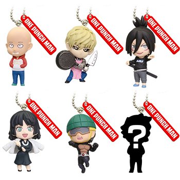 ワンパンマン フィギュアキーチェーン2 アクション漫画 グッズ ガチャ タカラトミーアーツ(シークレット付き全6種フルコンプセット)