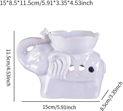 Soporte de vela tealight de cerámica para aceites esenciales miniatura 4
