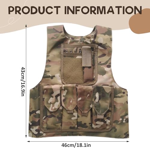 Chaleco portador de placa de Airsoft de alta densidad 600D transpirable multifuncional 5