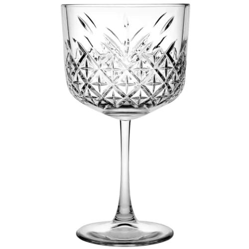 Image of GLASSWARE Vintage Coupe Glasses Set of 1, Large Stemmed Cocktail Glasses, Unique for Champagne and Wine - 500 ml