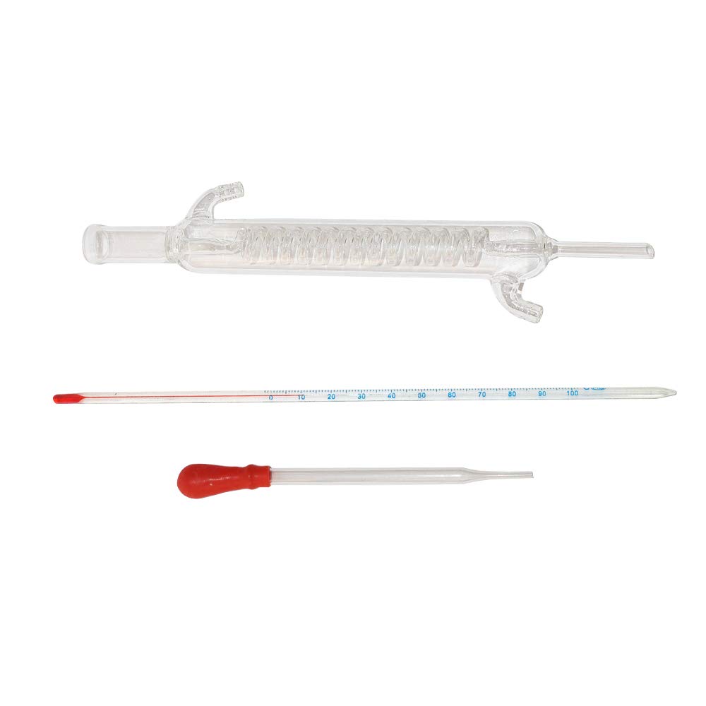 Juego De Unidades De Destilación Cristalería De Laboratorio Ciencia 500ml Destilador Purificación De Rocío Puro Fabricación De Aceites Esenciales Alcohol Filtro De Agua Destilada Equipo De 44pcs Set