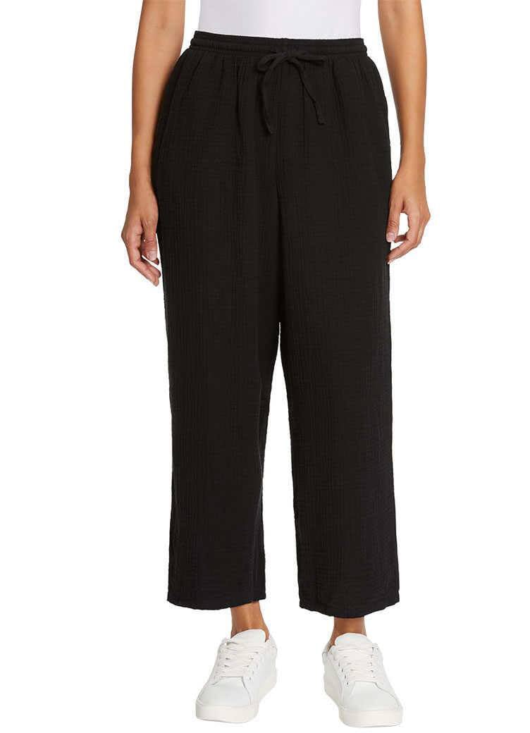 Jessica Simpson Womens Gauzy 100 Cotton Pull On Cropped Ankle Pants