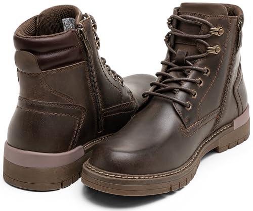 Image of Jousen Mens Boots Fashion Casual Boot Hiking Zipper Chukka Boots for Men