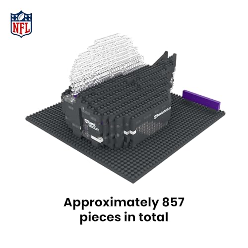 Image of FOCO NFL Unisex-Adult NFL Team Construction Blocks 3D Mini BRXLZ Stadium