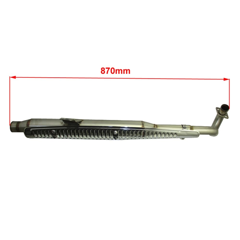 STONEDER Silencieux D'Échappement Inox Pour Honda Z50 Monkey Bike ATC70 Mini Trail 50