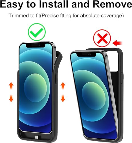 Coque de batterie fine iPhone 13 Mini étui portable noir 6800 mAh - 2