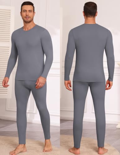 Thermal Underwear for Men Long Johns Set Winter Base Layer Top and Bottom - image 2