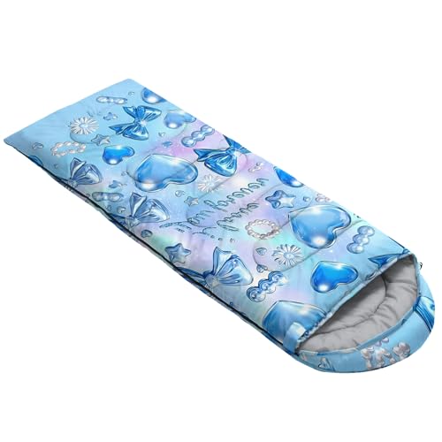 Image of QOOMO Camping Sleeping Bags,3 Season Warm & Cool Weather,Lightweight,Waterproof Sleeping Bags for Adults & Kids,Traveling,and Outdoors,Camping Gear Equipment