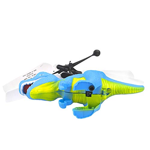 XWU Helicóptero voador Dinossauro, Mini brinquedo manual de helicóptero de dinossauro Tiranossauro Q