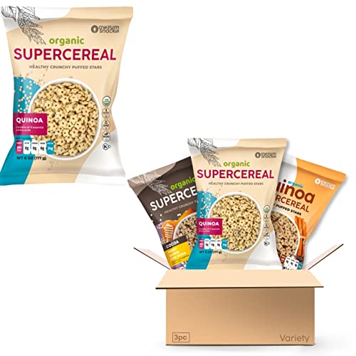 Awsum Snacks Supercereal 6Oz And Awsum Snacks Supercereal Variety Of 3 (Plain, Cinnamon, Honey) Bundle #TOP24