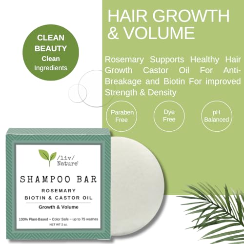 Shampoo Bar | Growth and Volume for Thin Hair | Rosemary