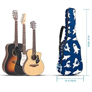 Hondank Housse pour guitare acoustique – Fond bleu – Rembourrage épais – 1 cm – Étanche – 40 – 41 – 42 pouces… - Les Beatles, Paul McCartney, John Lennon, RIngo Starr, George Harrison Hondank Housse pour guitare acoustique - Fond bleu - Rembourrage épais - 1 cm - Étanche - 40 - 41 - 42 pouces… – Image 5