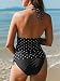 Traje de baño de Maternidad Verano Mae triángulo Halter Bikini Punto Negro...