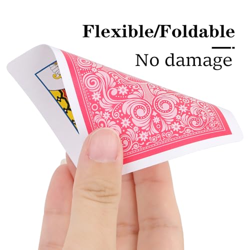 Image of Playing Cards 2 Pack,2 Decks of Cards,Playing Card Games for Adults,Poker Cards Professional,Standard Playing Cards Set,Suitable for Game Night,Various Party Game,Pink /Light Blue