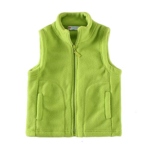 Mud Kingdom Niños Pequeños Chaqueta Chaleco Polar Fleece Ligero 3 Años Verde Cover