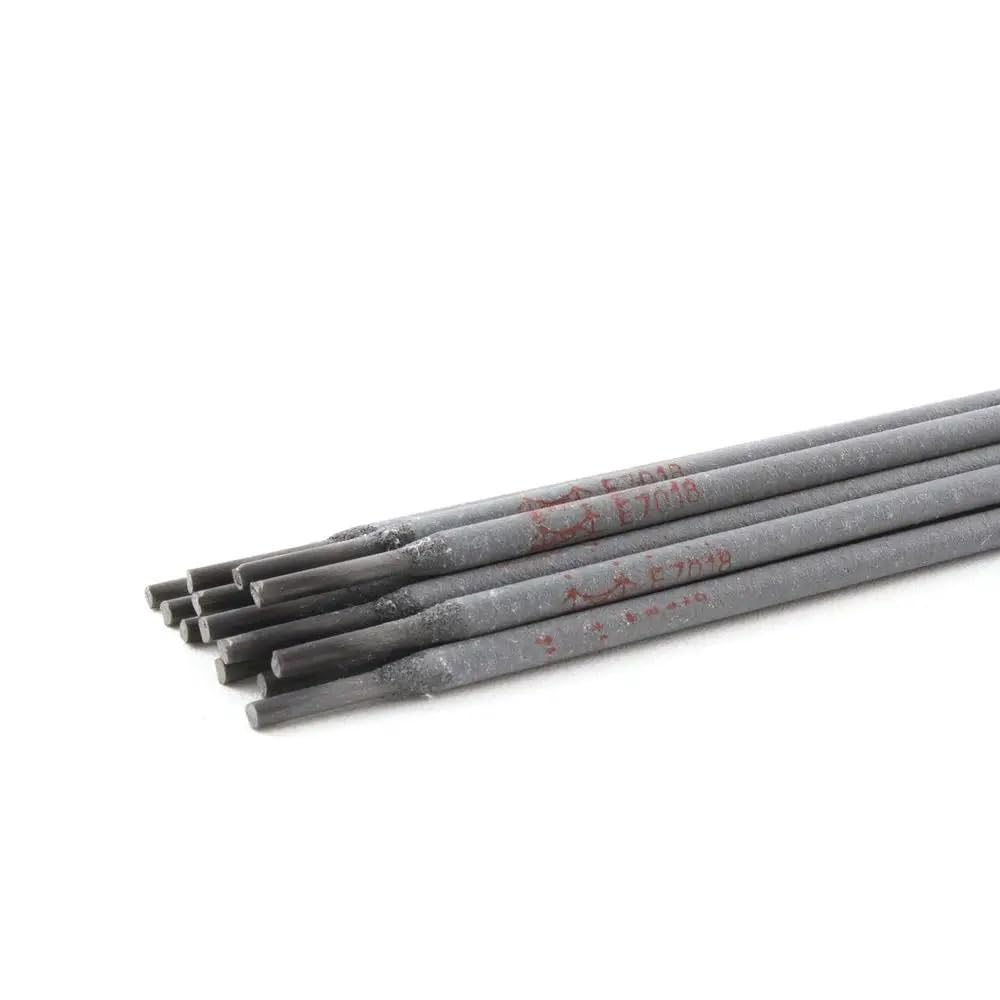 Electrodo de soldadura de acero al carbono de 14" x 1/8", recubrimiento de bajo contenido de hidrógeno, alta eficiencia de deposición, valores de impacto bajo cero, paquete de 55 lb