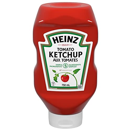 Image of Heinz Tomato Ketchup, 750mL /25oz., Bottle, {Imported from Canada}