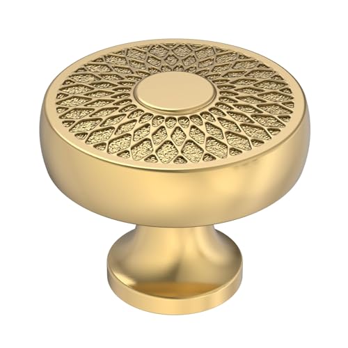 Alzassbg 1-1/4" Champagne Bronze Round Cabinet Knobs 15 Pack, AL0001BRG