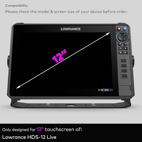 INNOSURE Premium Tempered Glass Screen Protector for Lowrance HDS-12 Live 12 Inch Touchscreen Fish Finders Accessories Anti Scratch (HD Clear) by INNOSURE - Image 2