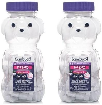 2 Pack Sambucol Teddies for Kids