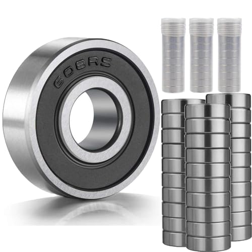JClorix 608RS Kugellager Set, 30 Stück Gummidichtung Lager ABEC-9, 8x22x7 mm Wasserdicht für Skateboard, Inliner, E-Scooter, Hochgeschwindigkeits-Lager mit Reibungsreduktion (608RS) JClorix 608RS Kugellager Set, 30 Stück Gummidichtung Lager ABEC-9, 8x22x7 mm Wasserdicht für Skateboard, Inliner, E-Scooter, Hochgeschwindigkeits-Lager mit Reibungsreduktion (608RS)