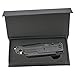 Navaja semi automática supervivencia negra. Hoja de 9 cm. Con linterna y...
